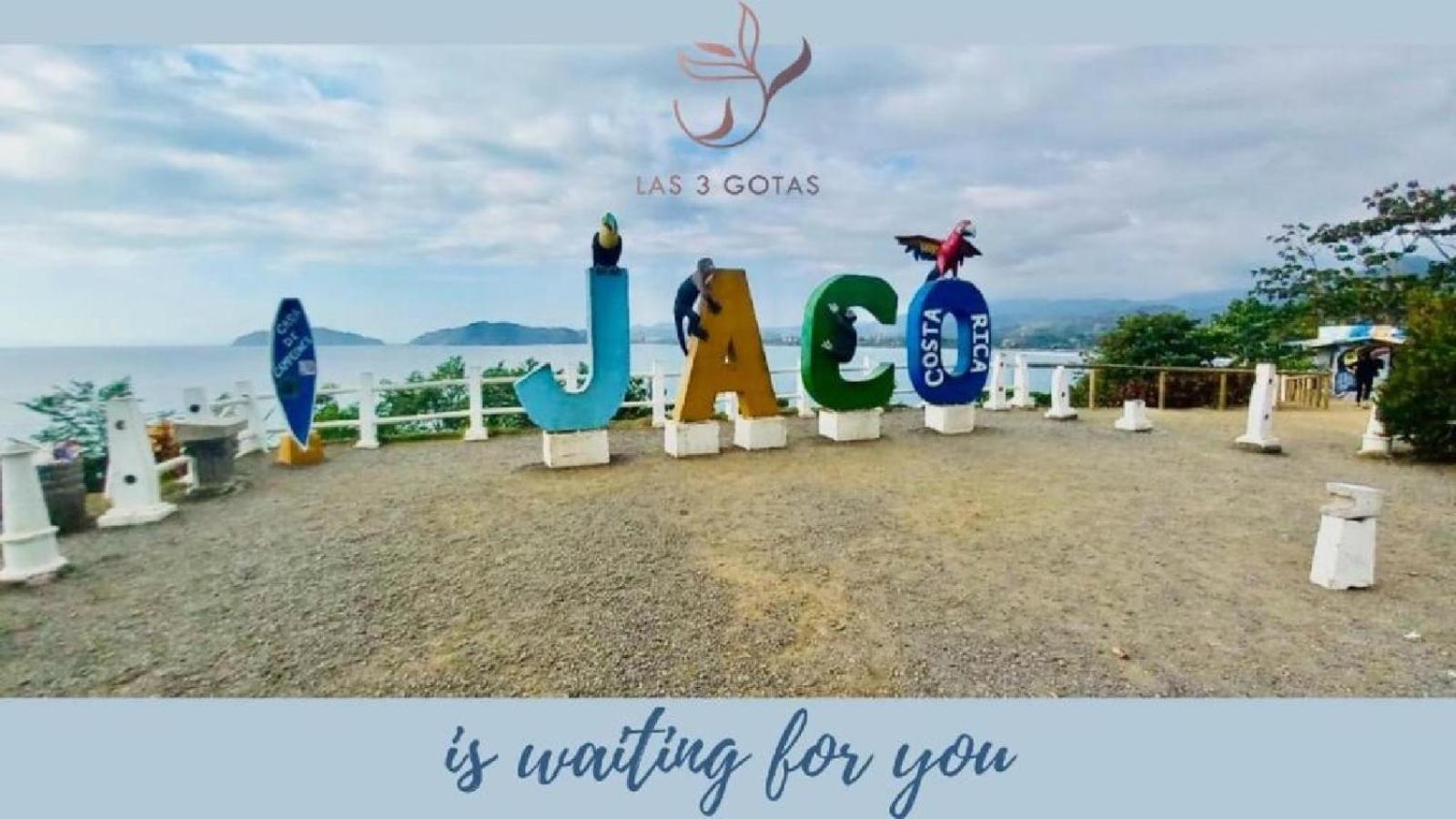 Apartamento De Lujo Las 3 Gotas Jaco, Frente Al Mar Con Vista A La Playa Ngoại thất bức ảnh